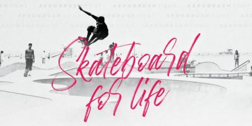Aerobrush Brush Font 3