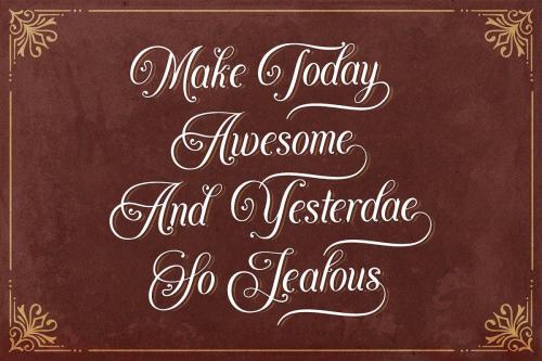 Agenda King Calligraphy Vintage Script Font 2