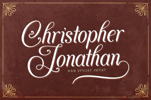 Agenda King Calligraphy Vintage Script Font 3