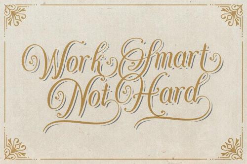 Agenda King Calligraphy Vintage Script Font 9