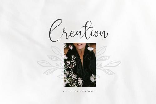 Aliquest Script Font 4