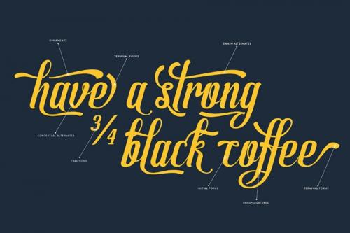 Allema Script Font Free  2