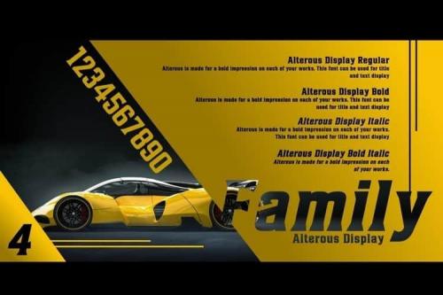 Alterous Display Font 3