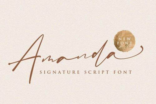 Amanda Signature Script Font