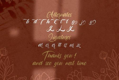 Angelicy Textured Brush Font 14