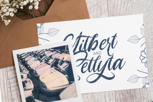 Angelicy Textured Brush Font 2