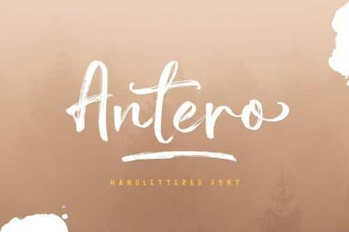Antero Brush Font