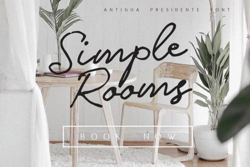 Antigua Presidente Script Font 2