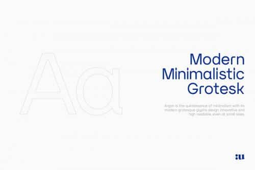 Argon Sans Serif Font  1