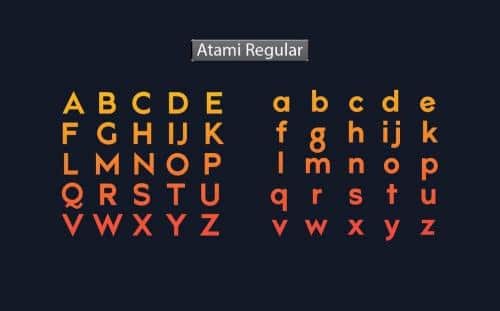 Atami Font Family 8