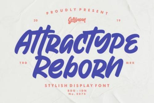 Attractype Reborn Script Font 1