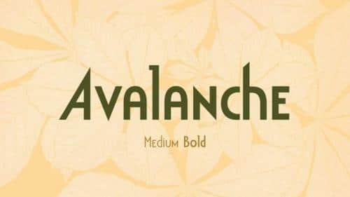Avalanche Display Sans Font