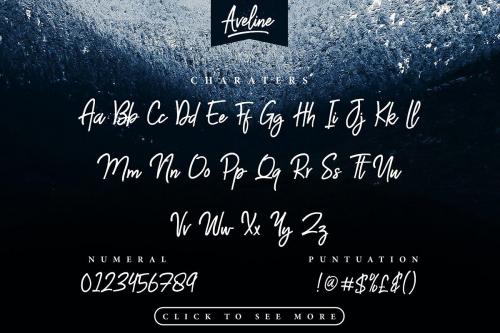 Aveline Script Font Free  8