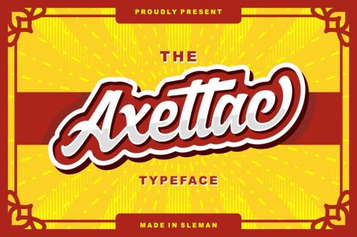 Axettac Script Font 10
