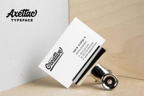 Axettac Script Font 9