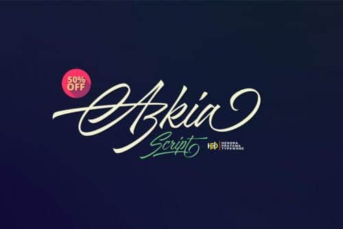 Azkia Script Font 2