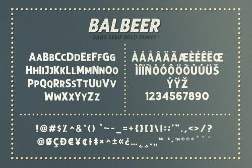 Balbeer Font Family  4