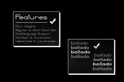 Ballado Geometric Sans Font 3