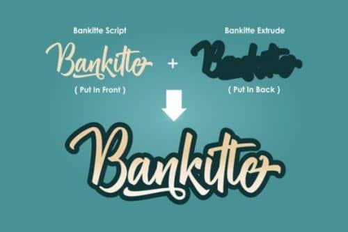 Bankitte Handlettered Font 4
