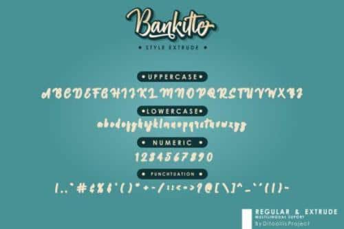 Bankitte Handlettered Font 8