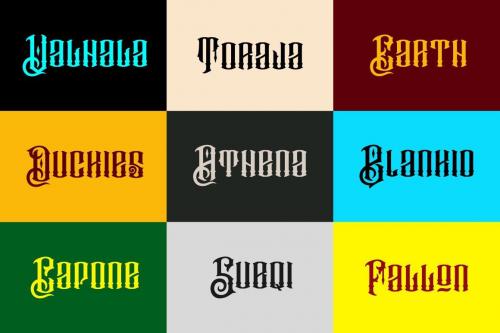 Barakah Layered Typeface 3