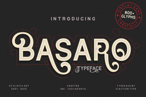 Basaro Display Font