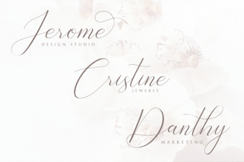 Bathey Calligraphy Font 7