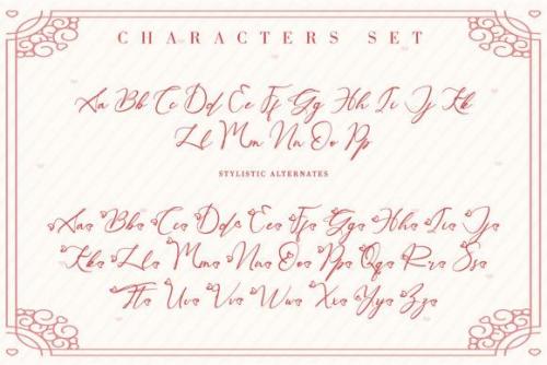 Beautiful Kisses Script Font 5