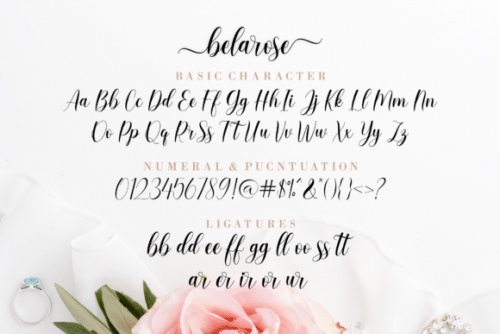 Belarose Modern Calligraphy Font 10