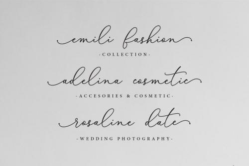 Bellisia Script Font  4