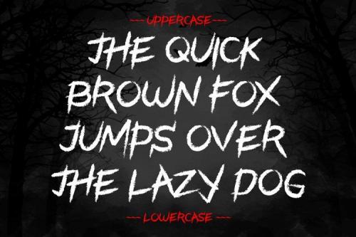Black Halloween Font  5