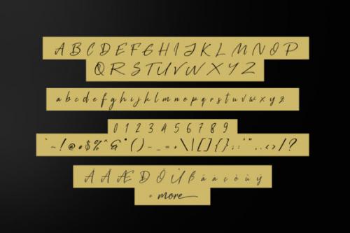 Black Pen Font  5