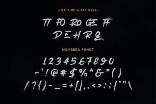 Black Range Brush Font 5