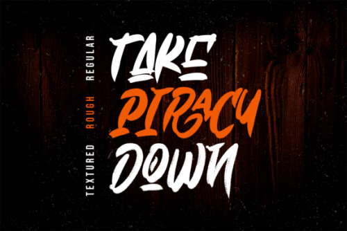 Black  Blue Brush Font 2