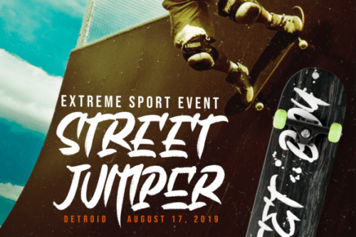 Black  Blue Brush Font 6