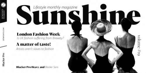 Blacker Pro Font Family 12