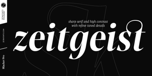 Blacker Pro Font Family 3