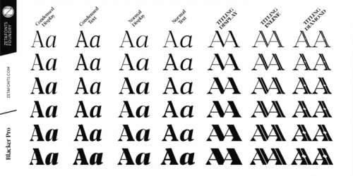 Blacker Pro Font Family 5