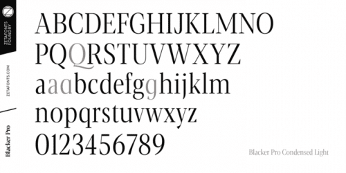 Blacker Pro Font Family 6