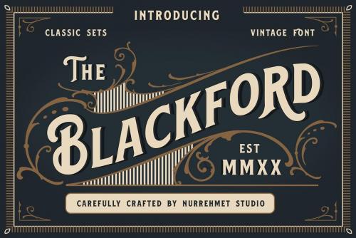 Blackford Serif Vintage Font 1