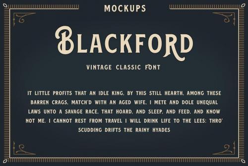 Blackford Serif Vintage Font 5