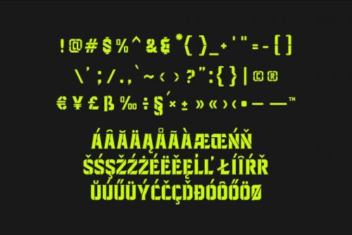 Blacktroops Stencil Font 2