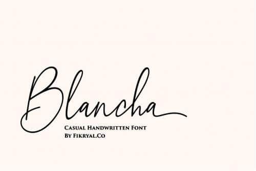 Blancha Font 1