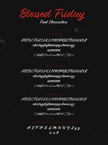 Blessed Friday Script Font 9