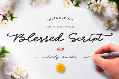 Blessed Script Font Free