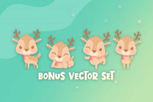 Blitzen Deer Font  5