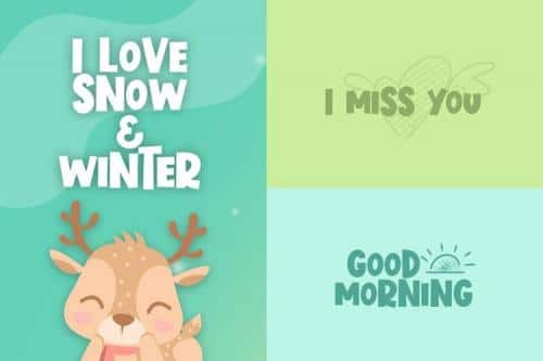 Blitzen Deer Font  8