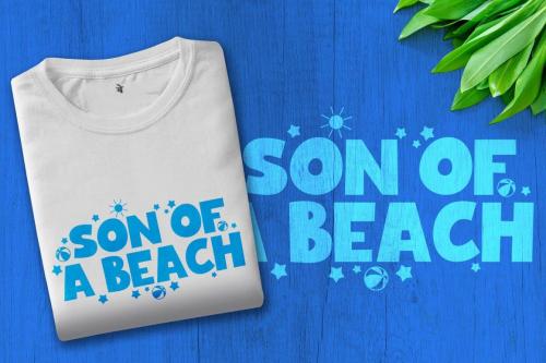 Blue Night Bold Cartoon Font 5