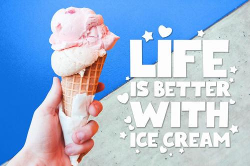 Blue Night Bold Cartoon Font 6