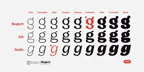 Bogart Serif Typeface 2